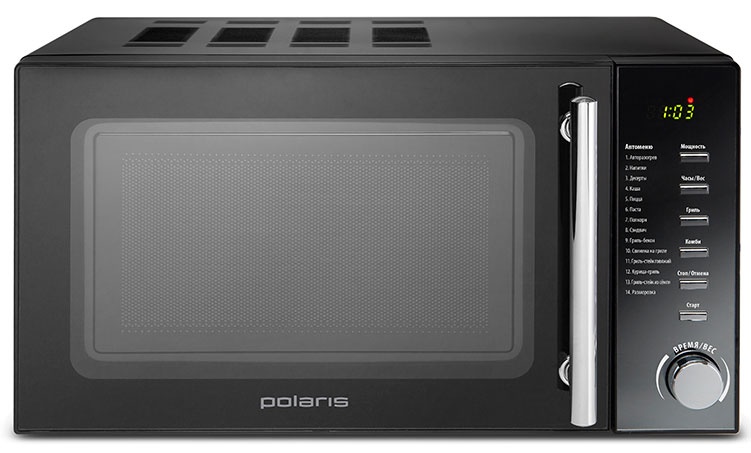 Микроволновая печь - СВЧ Polaris PMO 2002DG RUS, чёрный фото 2
