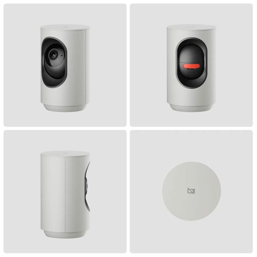 Умная IP-камера Яндекс 2K QHD, WiFi, поворотная, работает с Алисой, серый (YNDX-00582GRY) фото 3