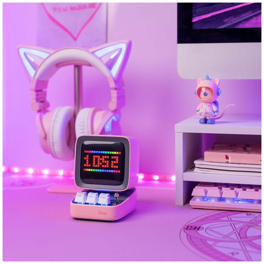 Умная колонка Divoom Ditoo Pro розовая (41000009679) фото 6