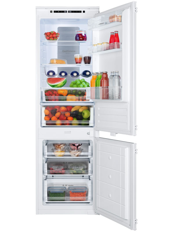 Встраиваемый двухкамерный холодильник Hansa BK318.3FVC No frost, белый фото 1
