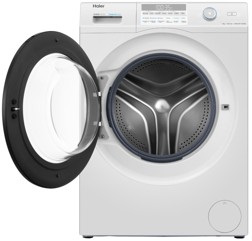 Стиральная машина Haier HW60-BP12959BE 6 кг, белый фото 3