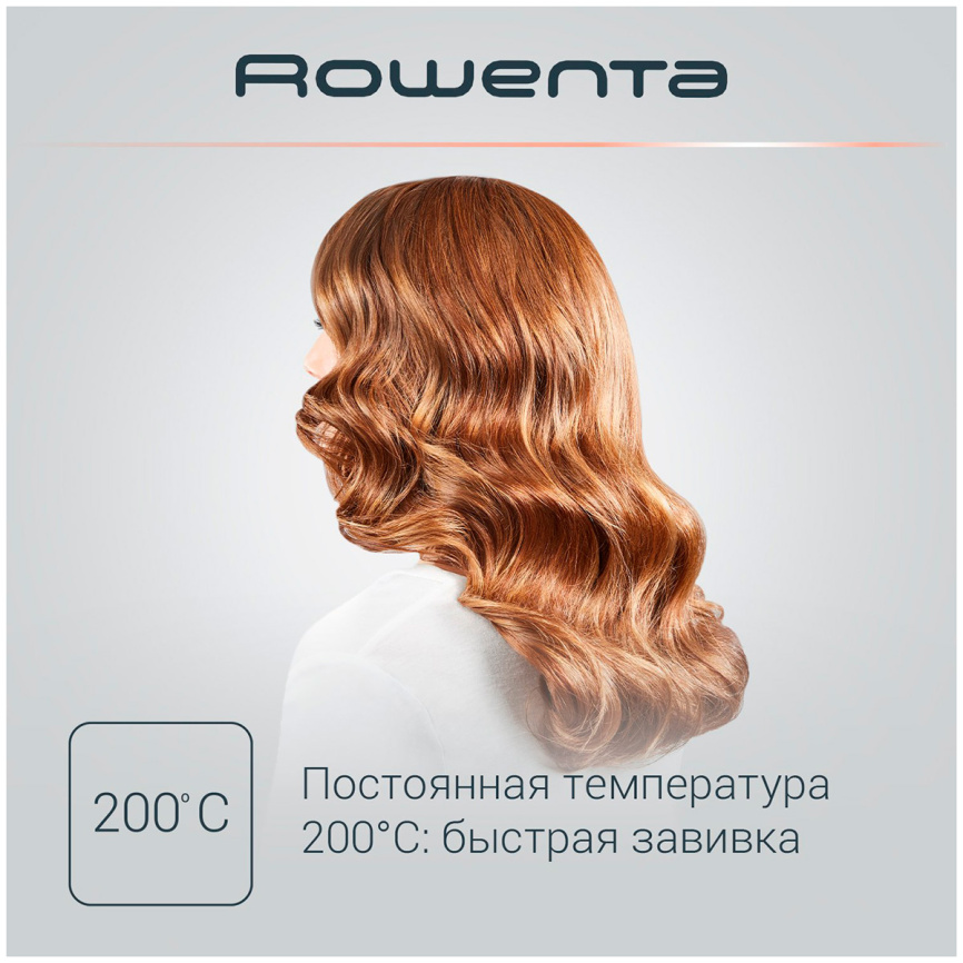 Щипцы для укладки волос Rowenta Curling Dunes CF3227F0 25мм коричневый фото 4