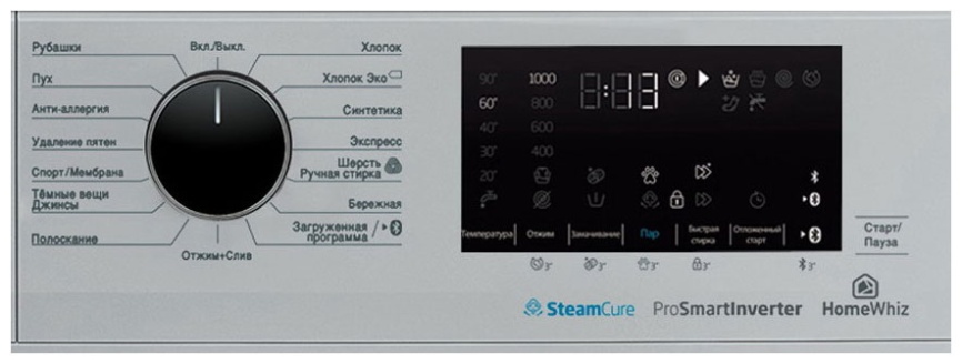 Стиральная машина Beko WSPE7H616S автомат 7,5 кг, серебристый фото 3