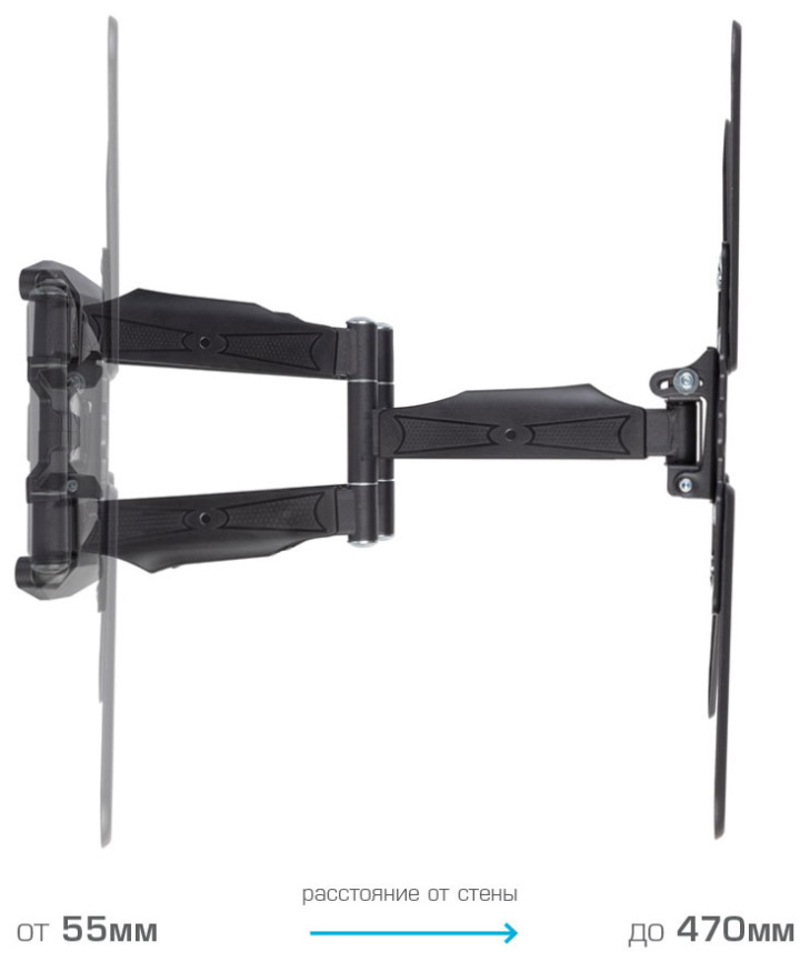 Кронштейн для телевизора Kromax ATLANTIS-45 Grey titan фото 5