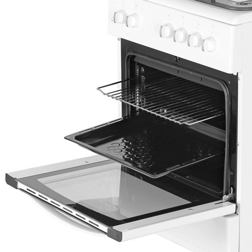 Газовая плита De luxe 606040.24г 001 (кр) 60 см, 64 л, 4 конфорки, белый фото 2