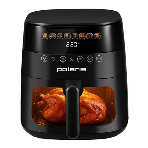 Аэрогриль Polaris PAF 6003W, WIFI, IQ Home, черный фото 1