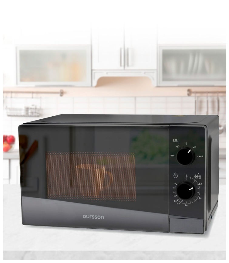 Микроволновая печь - СВЧ Oursson MM2013В/BL (черный) фото 7