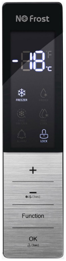 Морозильник Maunfeld MFFR185SB No Frost A++ 382 л, черный фото 2