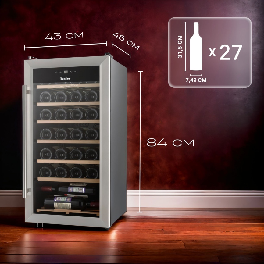 Винный шкаф Tesler CWC-283 фото 8