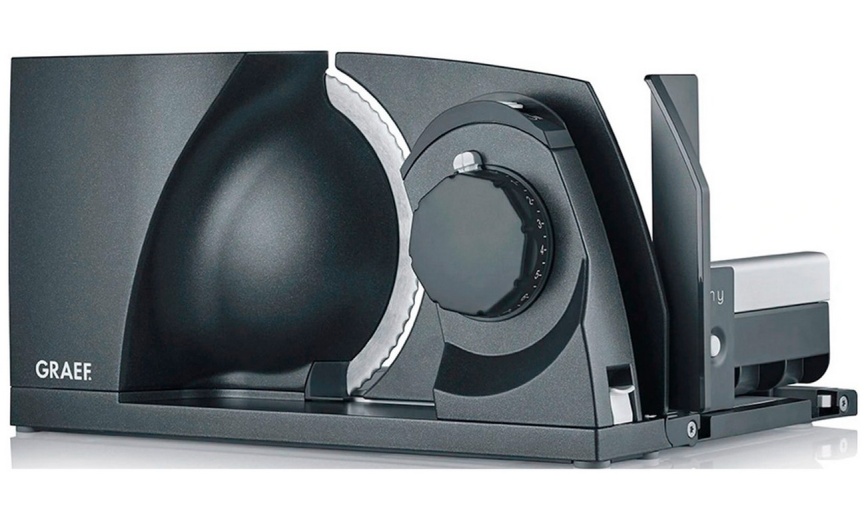 Ломтерезка Graef MT1006EU, мощность 170 Вт, регулировка толщины нарезки, серый фото 1