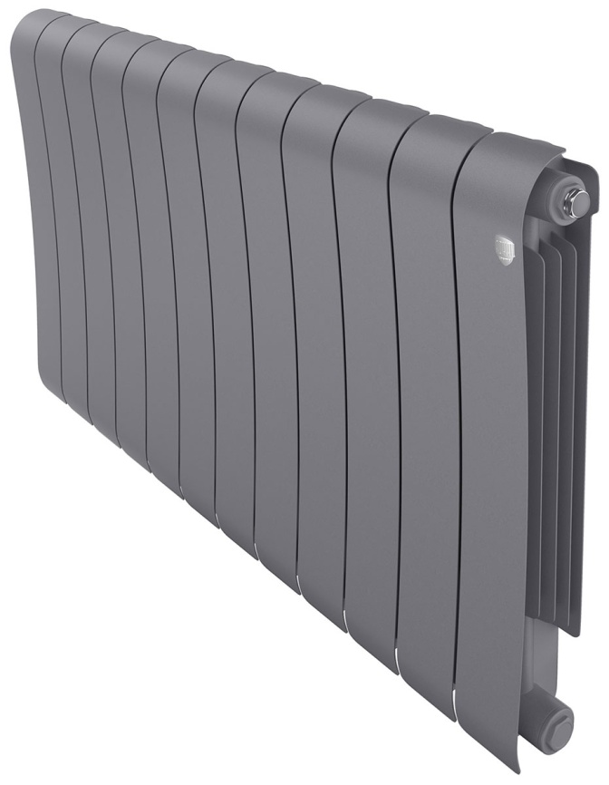 Радиатор биметаллический Royal Thermo Infinity 500 Silver Satin, 12 секций фото 1