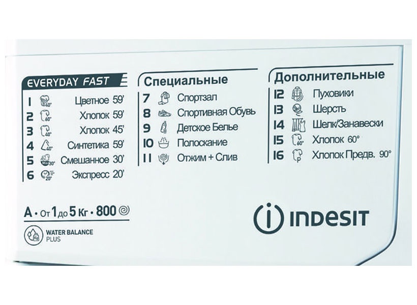 Стиральная машина Indesit EWSB 5085 автомат 5 кг, белый фото 4
