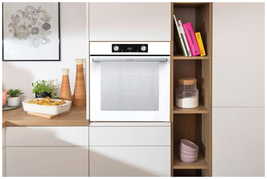 Электрический духовой шкаф Gorenje BOS6737E06WG 59 см, 77 л гриль конвекция, белый фото 10