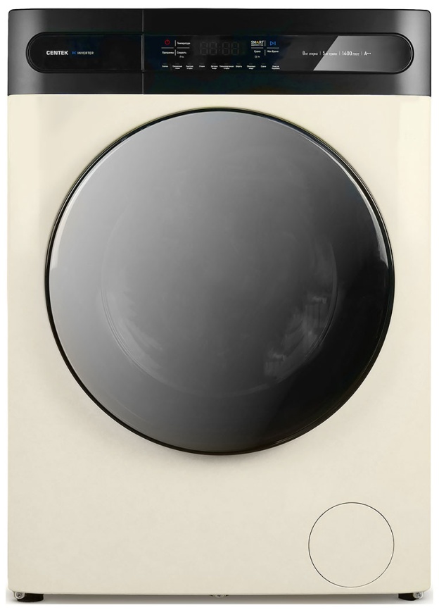 Стиральная машина с сушкой Centek CT-1958 автомат 8 кг, бежевый фото 1