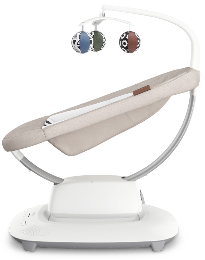 Шезлонг для новорожденных UPPAbaby (4moms) Mamaroo Charlie - Sand Melange (2001-MRO-EU-CHR) фото 6