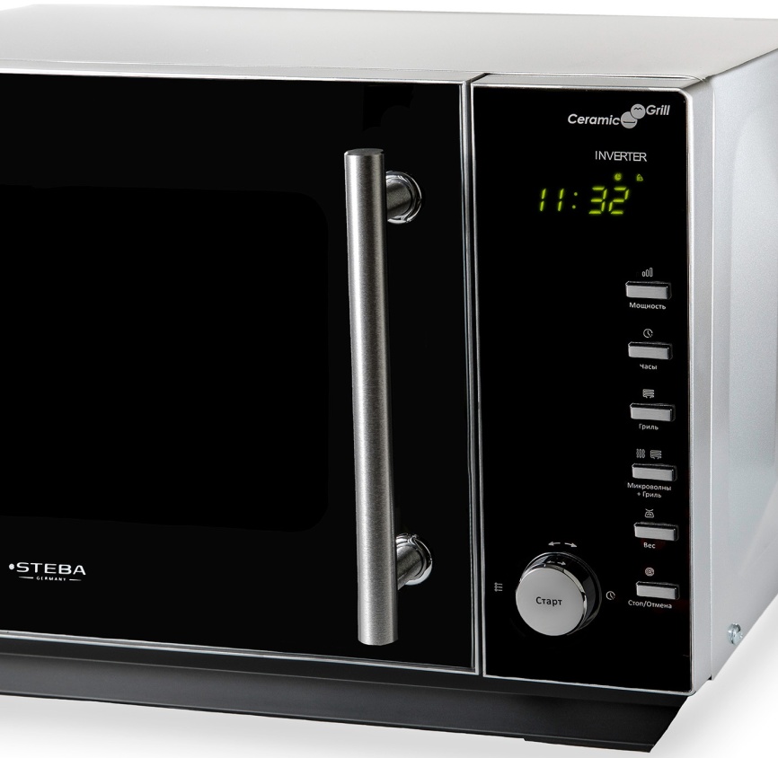 Микроволновая печь - СВЧ Steba MIC 2530 CERAMIC, часы, черный фото 5