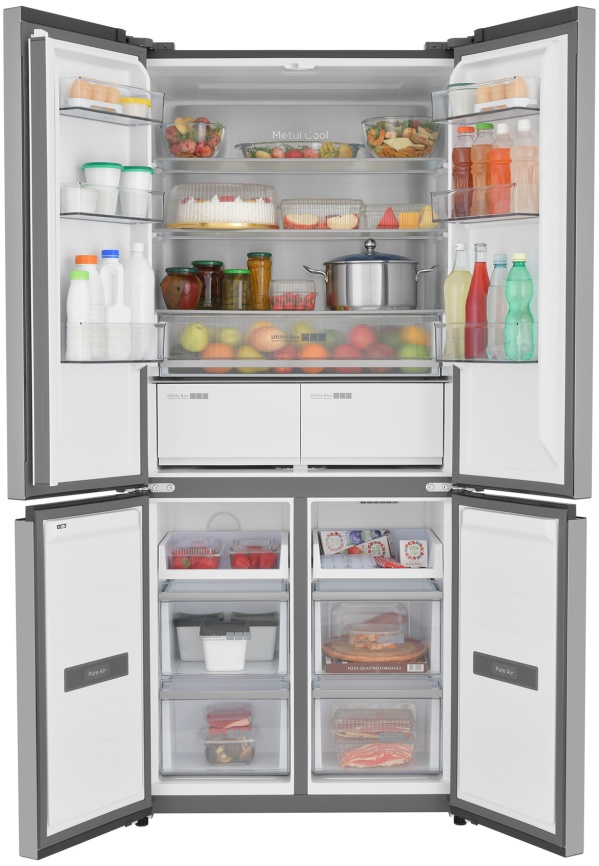 Многокамерный холодильник Zugel ZRCDI456X No frost, серый металлик фото 2