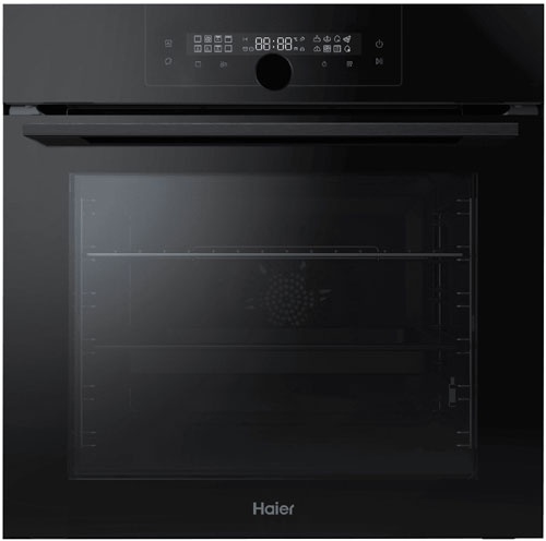 Электрический духовой шкаф Haier HOQ-F6QSN3GB 59 см, 72 л, гриль и конвекция, черный фото 1