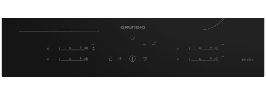 Электрическая варочная панель Grundig GIEI627474PN 59 см, 4 конфорки стеклокерамика, черный фото 2