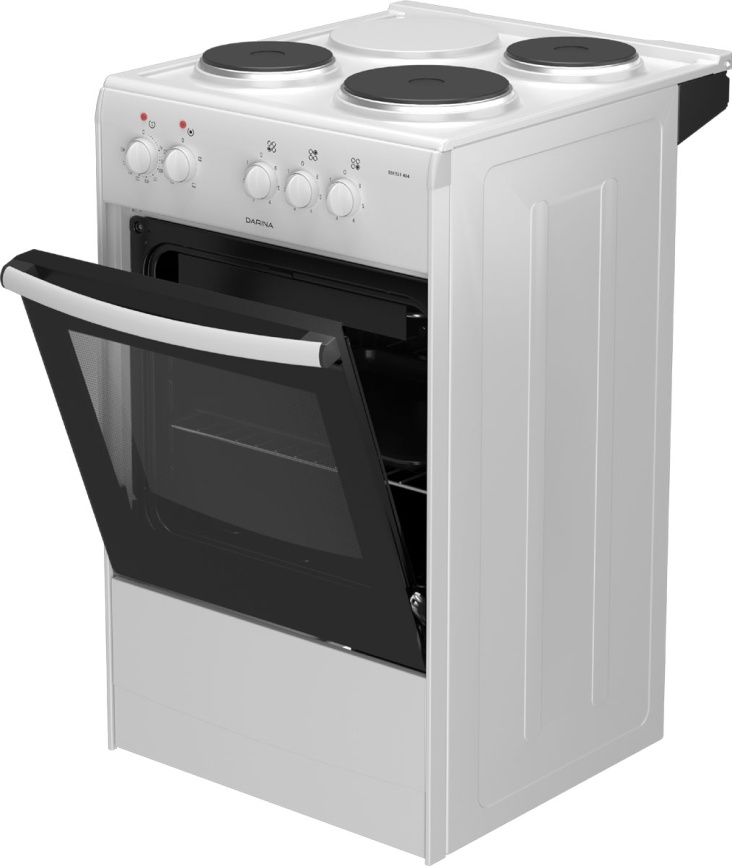 Электроплита Darina S EM 331 404 W 50 см, 3 конфорки, белый фото 5