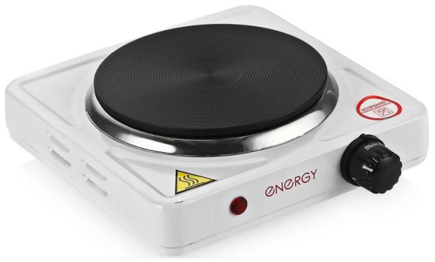 Настольная плита Energy EN-901 158901 26 см, 1 конфорка, белый фото 2
