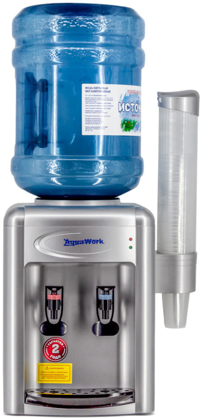 Кулер настольный Aqua Work AW 0.7TKR (СЕРЕБРО), только нагрев фото 4