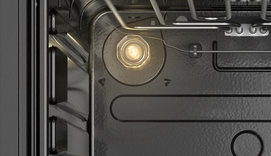 Комбинированная плита Darina PL 2303 1W 50 см, 50 л, 4 конфорки, белый, черный фото 6