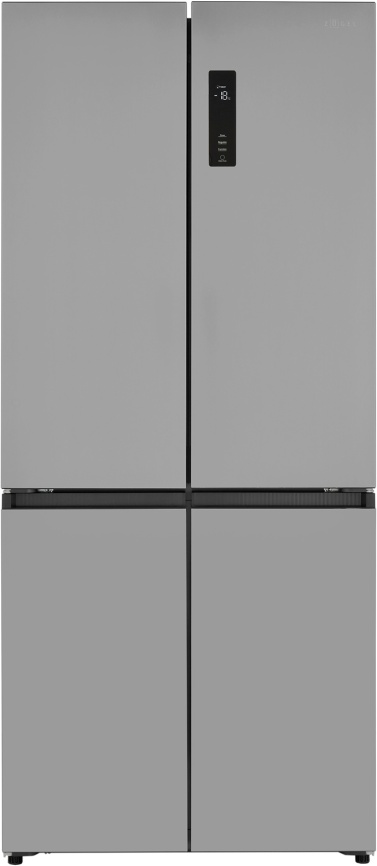 Многокамерный холодильник Zugel ZRCDI456X No frost, серый металлик фото 1
