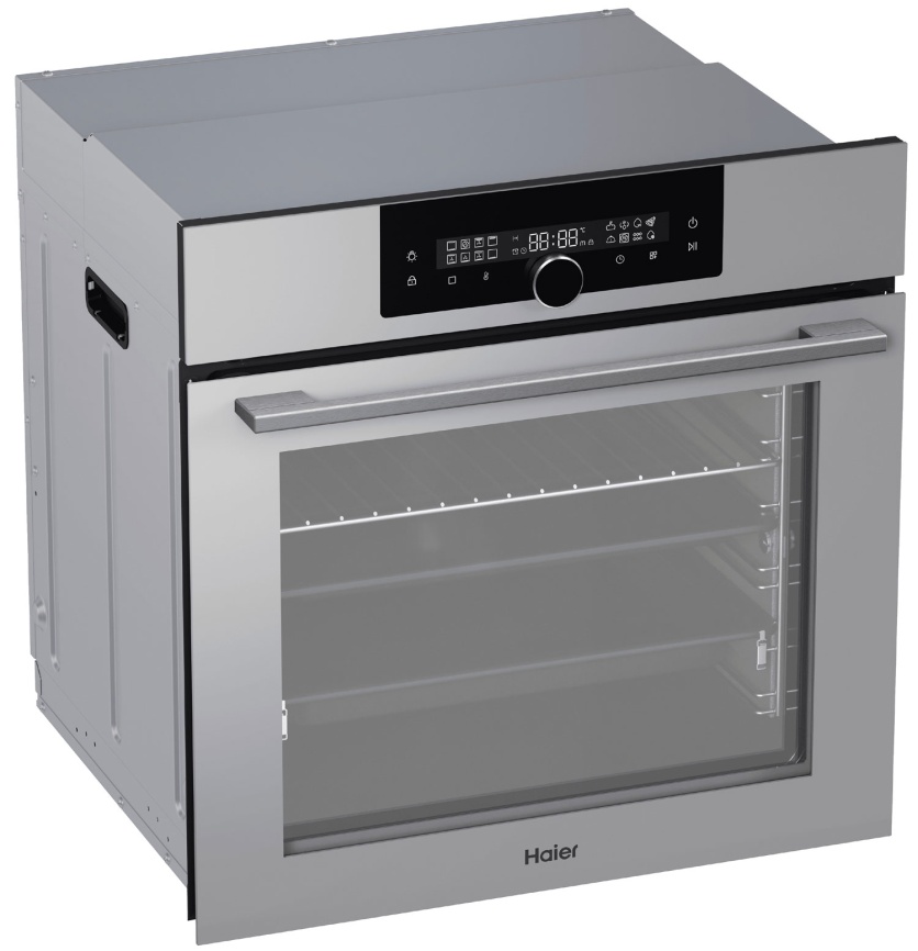 Электрический духовой шкаф Haier HOQ-F6QAN3GG 59 см, 72 л гриль конвекция, серый фото 3