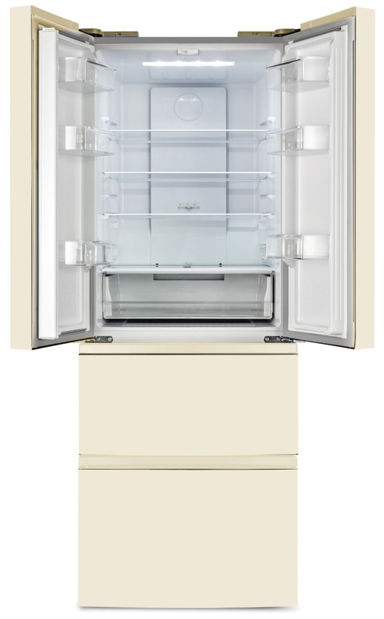 Многокамерный холодильник Zugel ZRFD361C No frost, бежевый фото 8
