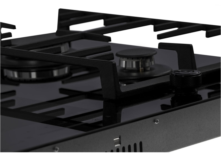 Комбинированная варочная панель Hiberg i-VM 6021 B 58 см, 4 конфорки электроподжиг газконтроль, черный фото 9