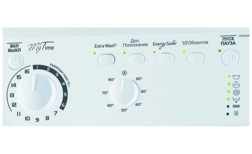 Стиральная машина Indesit EWSB 5085 автомат 5 кг, белый фото 3