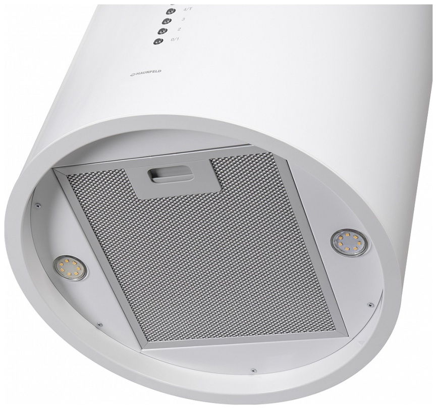 Вытяжка Maunfeld Lee Isla 39 264.4 Вт 4 скорости, кнопочное управление, белый фото 2