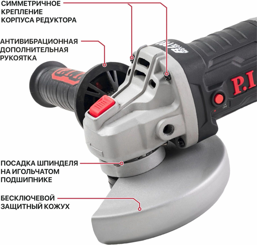 Углошлифовальная машина P.I.T. PWS20H-125A/1 фото 8