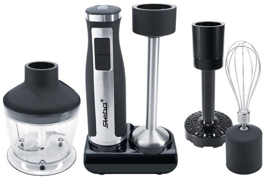 Погружной блендер Steba MX 40, 8 скоростей, режим турбо, черный фото 1