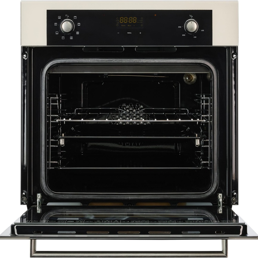Электрический духовой шкаф De luxe 6009.05эшв-049 59 см, 58 л гриль конвекция, топленое молоко фото 2