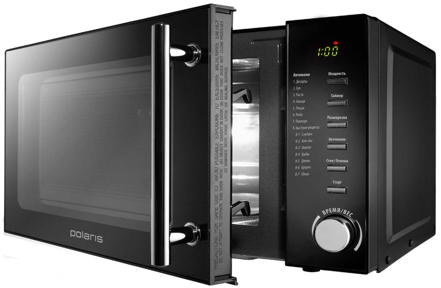 Микроволновая печь - СВЧ Polaris PMO 2002D RUS, чёрный фото 3
