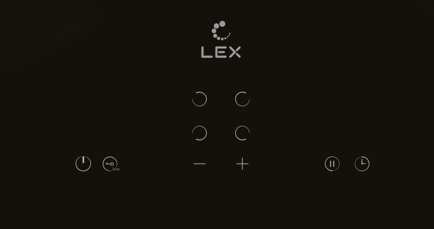 Электрическая варочная панель LEX EVH 640A BL 59 см, 4 конфорки стеклокерамика, черный фото 2