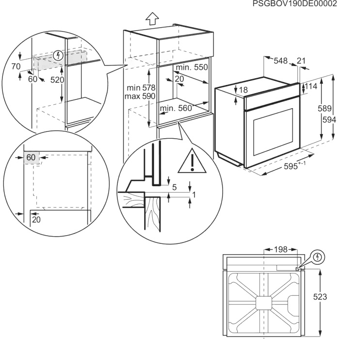 Встраиваемый духовой шкаф ELECTROLUX EOF8H39H фото 7