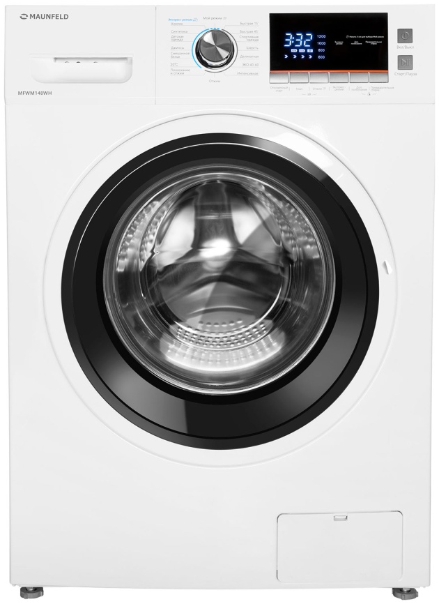 Стиральная машина Maunfeld MFWM148WH автомат 8 кг, белый фото 1