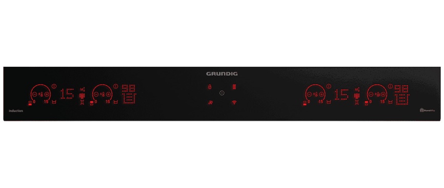 Электрическая варочная панель Grundig GIEI 838980 INH 77 см, 10 конфорок стеклокерамика, черный фото 6