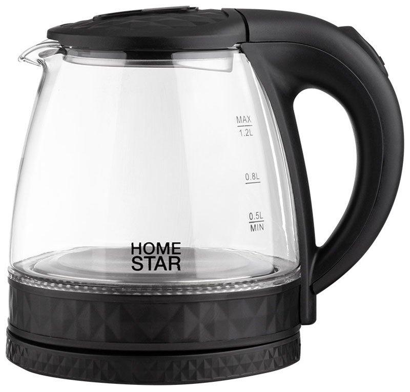 Чайник электрический Homestar HS-1053, 1.2 л, черный (106463) фото 2