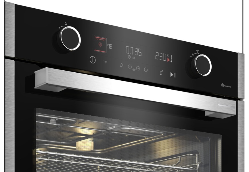 Электрический духовой шкаф Grundig GEBM19400BMPHI 59 см, 72 л гриль конвекция, серебристый фото 4