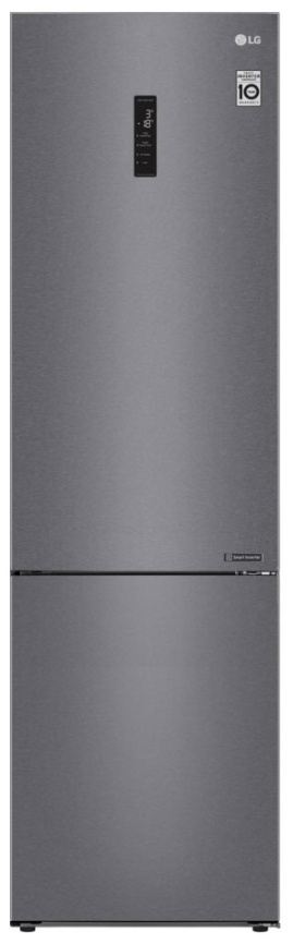 Двухкамерный холодильник LG GA-B 509 CLSL No frost, темно-серый фото 1