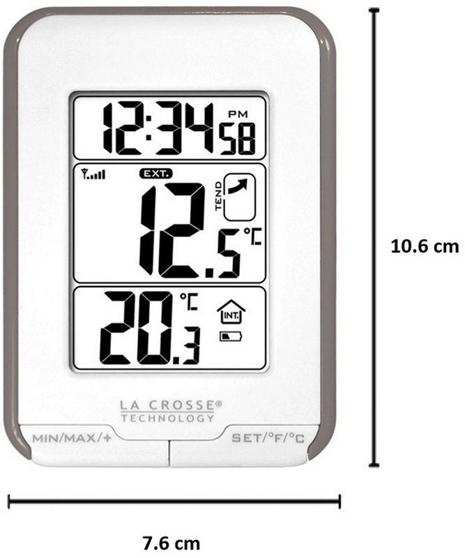 Термометр La Crosse WS6810 с наружным датчиком тауп фото 2