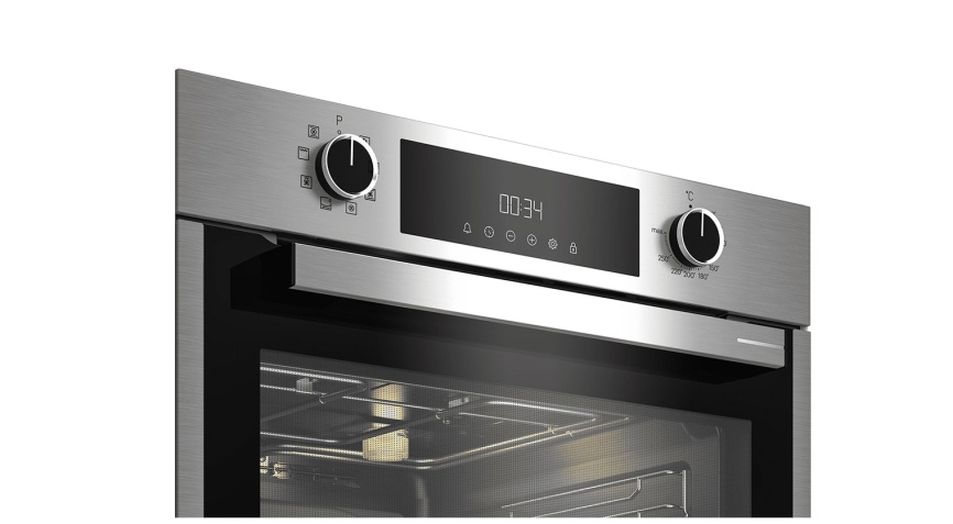 Электрический духовой шкаф Grundig GEBM11300XC 59 см, 72 л гриль конвекция, серебристый фото 4