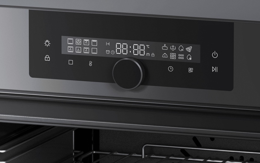 Электрический духовой шкаф Haier HOQ-F6QAN3DG 59 см, 72 л гриль конвекция, графит фото 2