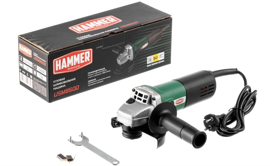 Углошлифовальная машина Hammer 839603 фото 8
