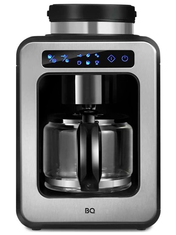 Капельная кофеварка со встроенной кофемолкой BQ CM7000 Стальной-Черный фото 2