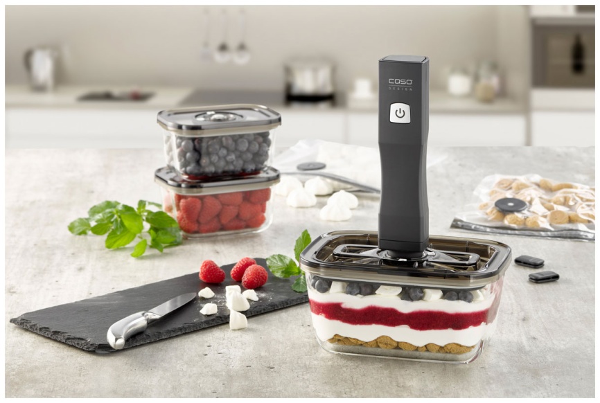 Вакуумный упаковщик Caso Vacu OneTouch Eco-Set, термостойкое стекло фото 3